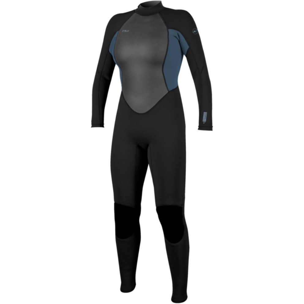 2026 O'Neill Womens Reactor-2 3/2mm Back Zip Wetsuit 5042B - Black / Copen Blue